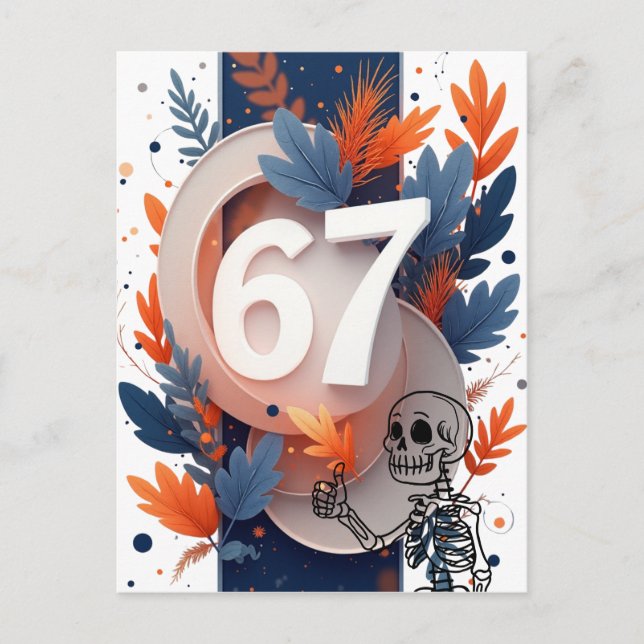 Cartão Postal De Festividades 67 Skeleton Hand Halloween (Frente)