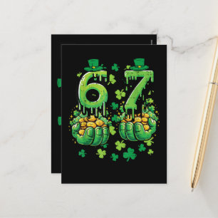 Cartão Postal De Festividades 6 7 Dia de São Patrício