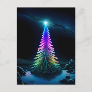 Cartão Postal De Festividades A Árvore De Luz