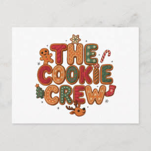 Cartão Postal De Festividades A Árvore de Natal de Biscoito de Gengibre da Equip