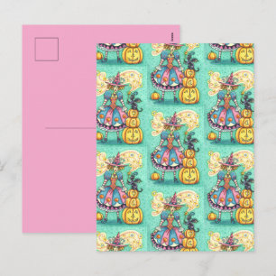 CARTÃO POSTAL DE FESTIVIDADES A BRINCADEIRA DE PINK É MÁGICA, GATO PRETO