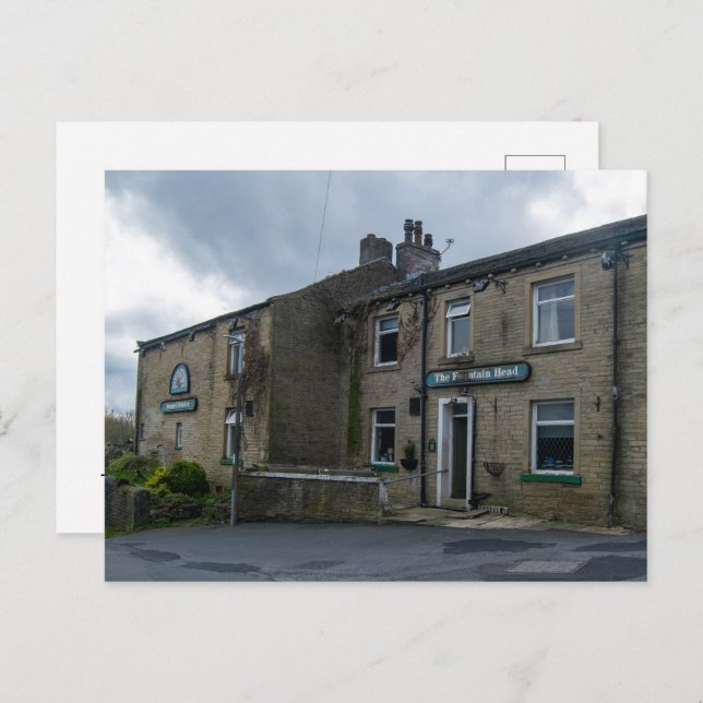 Cartão Postal De Festividades A cabeça da fonte, Halifax (Frente/Verso)