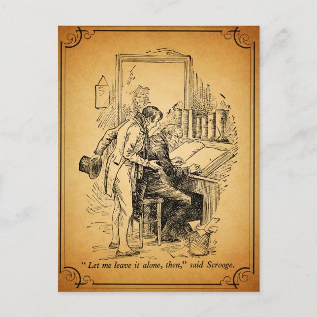 Cartão Postal De Festividades A Christmas Carol: Leave It Alone (Frente)