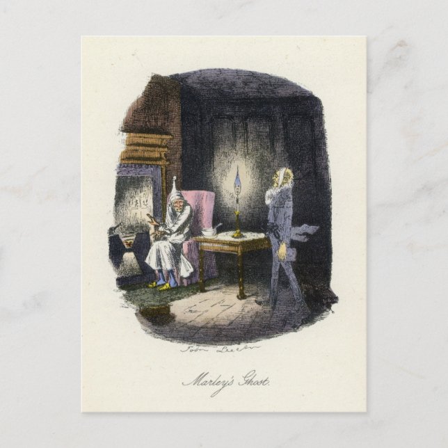 Cartão Postal De Festividades A Christmas Carol - Marley's Ghost (Frente)