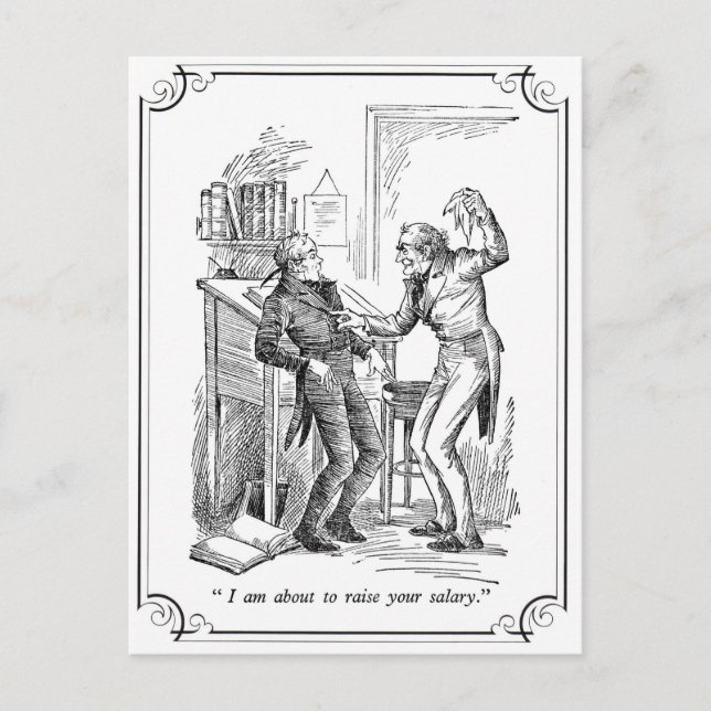 Cartão Postal De Festividades A Christmas Carol: Raise Your Salary (Frente)