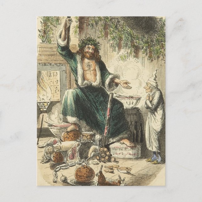 Cartão Postal De Festividades A Christmas Carol: Scrooge's Third Visitor (Frente)