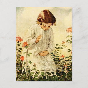 Cartão Postal De Festividades A Cobweb por Jessie Willcox Smith