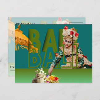 Cartão Postal De Festividades A Elegância de Bali