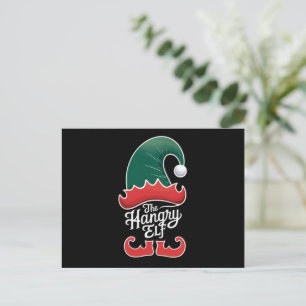 Cartão Postal De Festividades A Família de Elfos Famintos Grupo de Correspondênc
