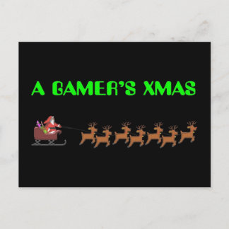 Cartão Postal De Festividades A Gamer’s Xmas