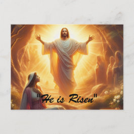 Cartão Postal De Festividades A Luz da Ressurreição: Jesus Cristo Ressuscita
