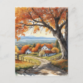 Cartão Postal De Festividades A luz era bela, macia e filtrada através