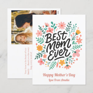 Cartão Postal De Festividades A Melhor Mãe Elegante De Todos Dia de as mães