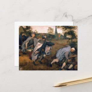 Cartão Postal De Festividades A Parábola dos Cegos por Pieter Bruegel
