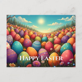 Cartão Postal De Festividades A Páscoa Mágica