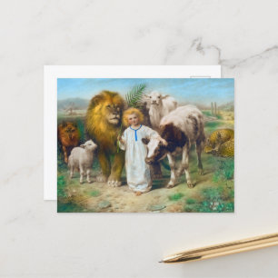 Cartão Postal De Festividades A paz de William Strutt