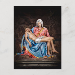 Cartão Postal De Festividades A Pietà de Michelangelo (1498–1499) O CORDEIRO DE 