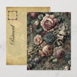 Cartão Postal De Festividades A profecia do Homem-Myrh - Design gótico vitoriano