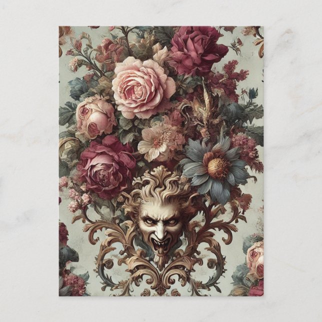 Cartão Postal De Festividades 🌺 a revolta ao sangue - vitoriano gótico (Frente)