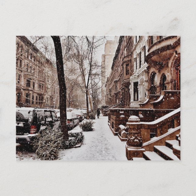 Cartão Postal De Festividades A semana após o Natal no lado oeste superior (Frente)