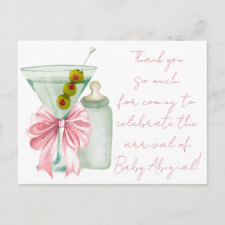 Cartão Postal De Festividades A Tini One Baby Girl Thank You Post Card