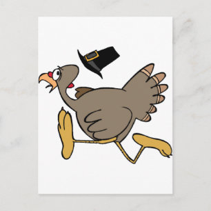 Cartão Postal De Festividades A Turquia corre