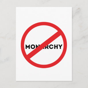 Cartão Postal De Festividades Abolir a Monarquia