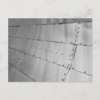 Cartão Postal De Festividades Abstrato de Pele de Aeronaves de Alumínio
