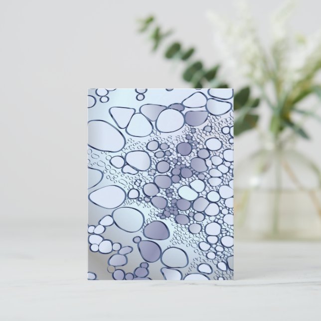 Cartão Postal De Festividades Abstrato digital 6 (Em pé/Frente)