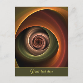 Cartão Postal De Festividades abstrato espiral 3D Cores quentes modernas