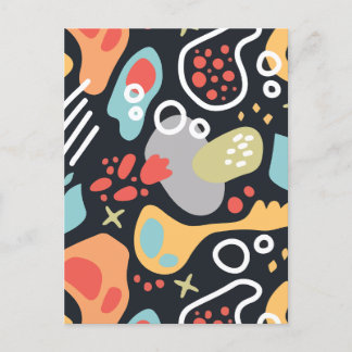 Cartão Postal De Festividades Abstrato minimalista