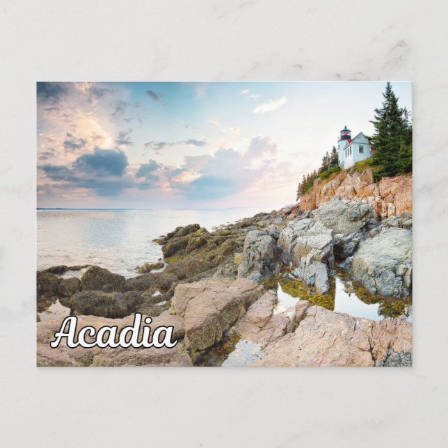 Cartão Postal De Festividades Acadia National Park, Maine, EUA (Frente)