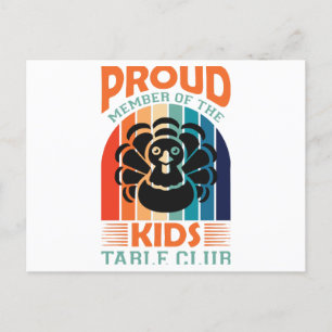 Cartão Postal De Festividades Ação de Graças