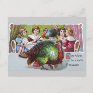 Cartão Postal De Festividades Ação de Graças em 1908