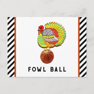 Cartão Postal De Festividades Ação de Graças Engraçado