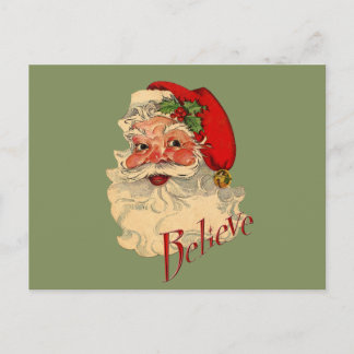Cartão Postal De Festividades Acreditem em Papais noeis