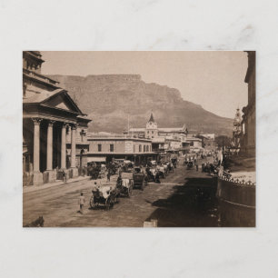 Cartão Postal De Festividades Adderley Street Cape Town Vintage