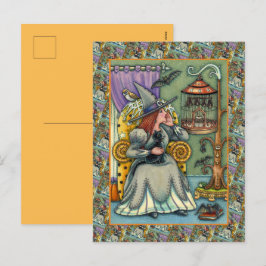 CARTÃO POSTAL DE FESTIVIDADES ADORÁVEL BRINCADEIRA, GATO E SEUS PETES, CAGEM DE