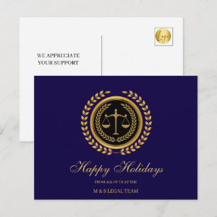 Cartão Postal De Festividades Advogado Elegante