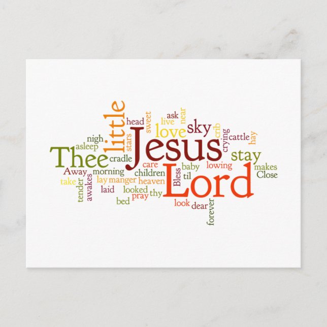 Cartão Postal De Festividades Afastado em uma canção de natal do comedoiro (Frente)