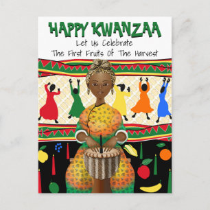 Cartão Postal De Festividades Afro-americano Kwanzaa