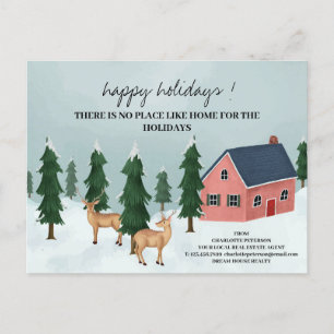Cartão Postal De Festividades Agente Imobiliário de Natal com Foto Personalizada