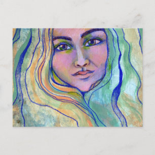 Cartão Postal De Festividades Ainda Seas Deusa