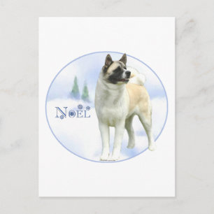 Cartão Postal De Festividades Akita Noel Postcards