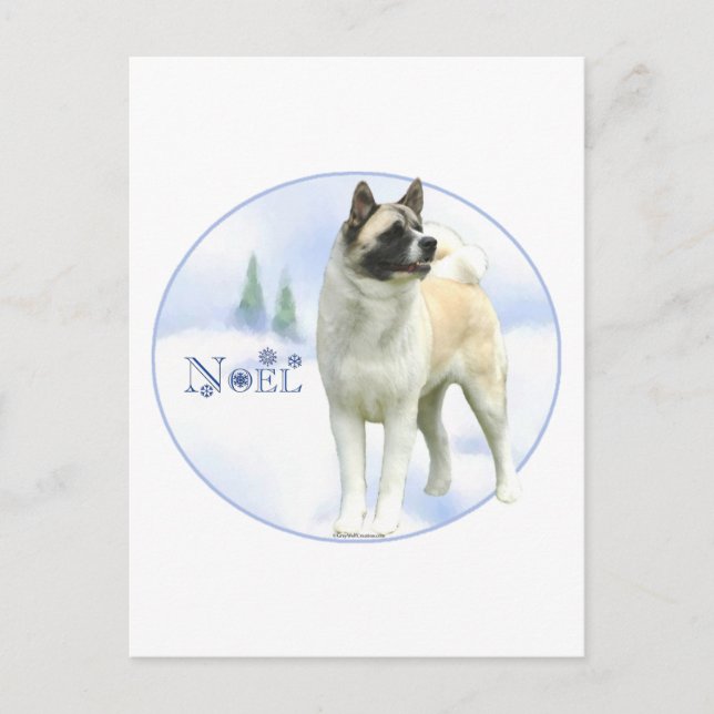 Cartão Postal De Festividades Akita Noel Postcards (Frente)