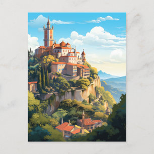 Cartão Postal De Festividades Aldeia Hilltop em Sintra, Portugal