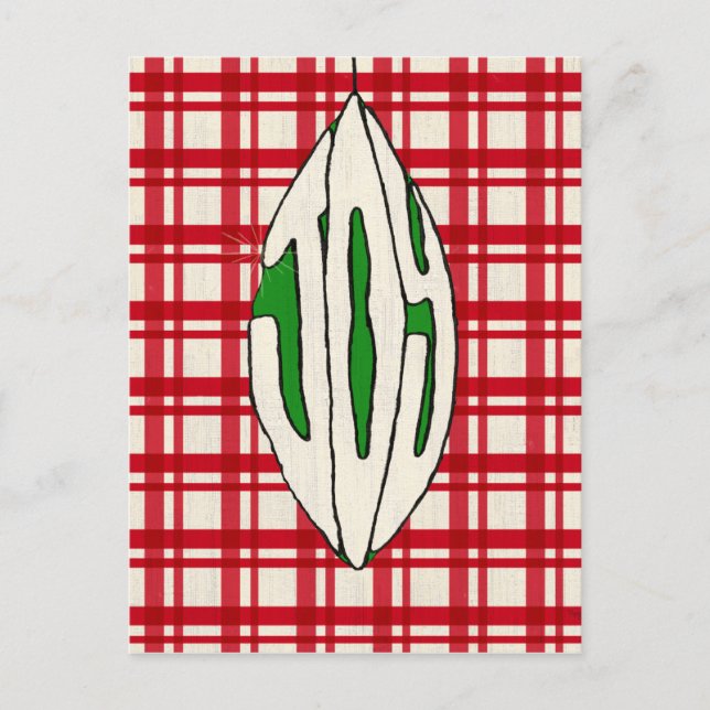 Cartão Postal De Festividades Alegria do ornamento do feriado (Frente)