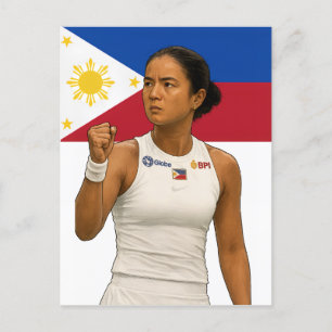 Cartão Postal De Festividades Alexandra Eala - Campeão de Guadalajara 2025