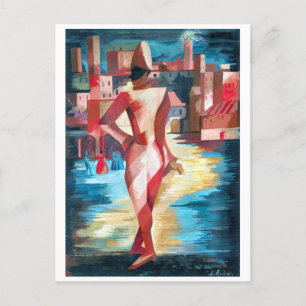 Cartão Postal De Festividades Alexandra Exter