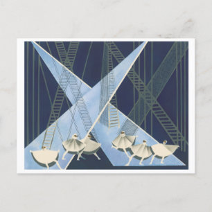 Cartão Postal De Festividades Alexandra Exter